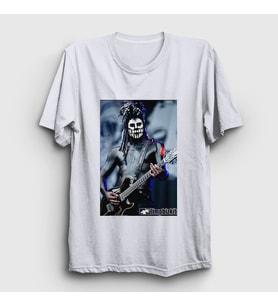 Presmono Unisex Beyaz Wes Borland Guitarist Limp Bizkit T-Shirt 556308tt