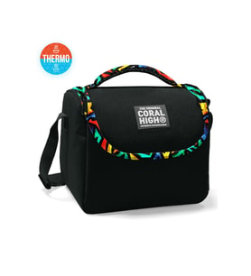Coral High Kids Siyah Grafiti Desenli Thermo Beslenme Çantası 11773