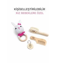 Yenidoğan bebek doğal amigurumi set