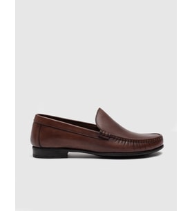 Hakiki Deri Kahverengi Erkek Loafer