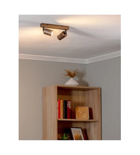 Mylights Bakır Eskitme kaplama ikili Hareketli LED Spot Başlık Modern Tavan Aydınlatma