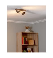 Mylights Bakır Eskitme kaplama ikili Hareketli LED Spot Başlık Modern Tavan Aydınlatma