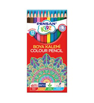 Pensan Kidz Kuru Boya 12 Renk Tam Boy