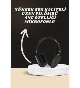 Kulak Üstü Kulaklık Pro9 ve Yeni Nesil Akıllı Saat Android ve İOS Uyumlu ANC Özelliği