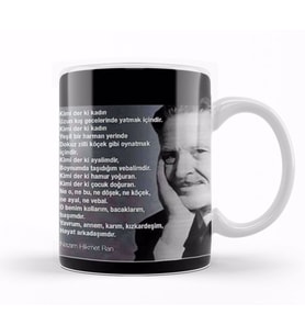 Nazım Hikmet Söz 0 Kupa Bardak Porselen