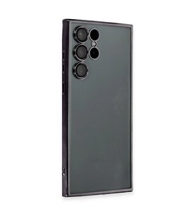 Samsung Galaxy S22 Ultra Kılıf Razer Lensli Silikon - Siyah