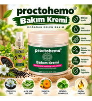 Proctohemo Bitkisel Bakım Kremi 100 ML + Çörekotu Yağı 30 ML Cilt Bakım Seti