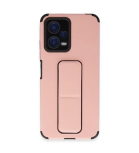 Xiaomi Poco X5 5g Kılıf Mega Standlı Silikon - Pudra