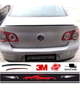 Volkswagen Passat B6 Bagaj Üzeri Çıta Spoiler Pianoblack 115Cm