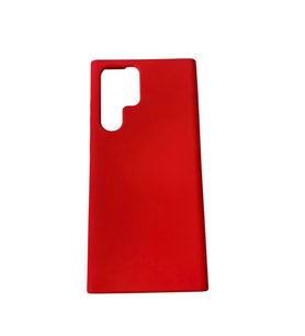 Galaxy S22 Ultra ile Uyumlu Cappy Silikon Kılıf Kırmızı
