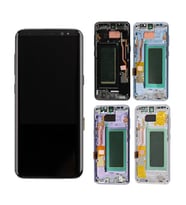 Samsung Galaxy S8 G950F ile Uyumlu Oled Ekran Dokunmatik (Siyah)