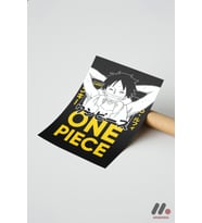 One Piece Luffy Anime Poster, Çerçevesiz Yüksek Kalite Duvar Afişi - Anime Severlere