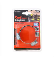 2'li set vidalı 40-63 mm ayarlanabilir galvanizli çelik gümüş renkli bahçe su hortumu kelepçe (Krom)