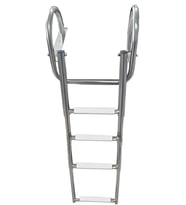 TEKNE MERDİVENİ KATLANABİLİR TELESKOPİK MERDİVEN 4 KROM TUTAMAKLI 120 CM