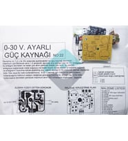 Güç Kaynağı 1,5A 0-30V Demonte Kit Kendin Yap