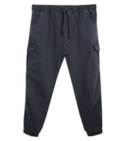 Erkek  Büyük Beden 100-156 Kilo Arası İçin Uygun Kargo Cepli Jogger Kot Pantolon (Antrasit)