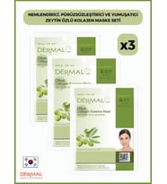 Dermal Nemlendirici, Pürüzsüzleştirici Ve Yumuşatıcı Zeytin Özlü Kolajen Maske 23 Gr 3 Adet
