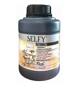 Rich Selfy Decor Vernikli Boya 1250 cc 12874 SİYAH 