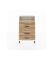 Arges Komodin Tek Raflı 3 Çekmeceli 60x30x96 Aytaşı-Çam