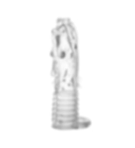River World Şeffaf Uzatmalı ve Kli toris Uyarıcı Dildo Pe nis Kılıfı