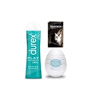 Durex Play Ekstra Hisset  Uyarıcılı Jel 50 ml + Egg Wavy Erkeklere Cep Tipi Mastürbatör + Hediye
