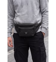 Çok Bölmeli Unisex Bel Çantası Çapraz Göğüs Ve Omuz Çantası Kilit Tokalı Ayarlanabilir Askılı Spor Ve Günlük Seyahat Çantası
