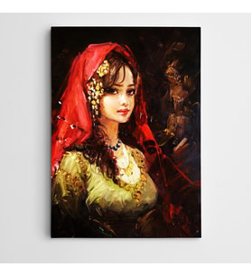 Otantik Çizim Modern Sanat Kanvas Tablo