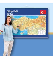 Türkiye Fiziki Haritası 100X150