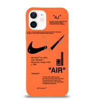 Apple iPhone 12 Uyumlu Lansman Kılıf Sneakers Tasarımlı Altı Kapalı İçi Kadife Kaplı Silikon Kapak (Şeffaf)