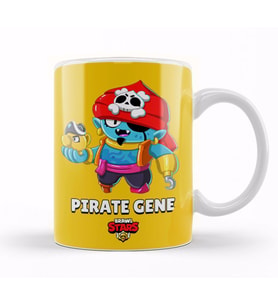 Brawl Stars Pırate  Gene Kupa Bardak Porselen