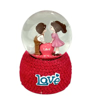 Love Sevgililer Işıklı ve Müzikli Kar Küresi
