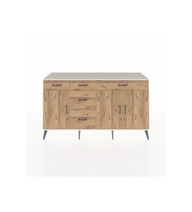 Kronos Konsol 2 Raflı 5 Çekmeceli 3 Kapaklı 176x59x99 Aytaşı-Çam