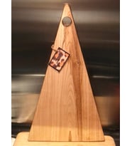 Kestane Ağacı El Yapımı Kesme Tahtası , Peynir Tabağı , Supla , Sunum Tabağı 42x24 cm