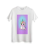 Unicorn Tasarımlı Beyaz Tshirt
