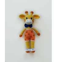 Yakışıklı Zürafa Amigurumi Organik Oyuncak