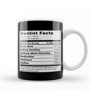 Dentist Facts Kupa Bardak Porselen