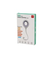 USB SMART VOICE CONTROL LİGHT SESLİ IŞIK AYARLI MİNİ YUVARLAK USB 16 LEDLİ LAMBA AKROBAT KOLLU 2W 5V-0.5A (5343)