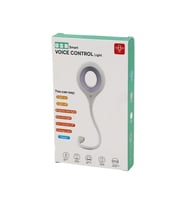 USB SMART VOICE CONTROL LİGHT SESLİ IŞIK AYARLI MİNİ YUVARLAK USB 16 LEDLİ LAMBA AKROBAT KOLLU 2W 5V-0.5A (5343)