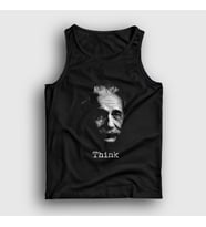 Presmono Unisex Siyah Think Scientist Albert Einstein Atlet 341803tt