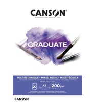 Canson Çizim Bloğu Graduate Mıx Medıa Beyaz 20 Sayfa A5 200 Gram