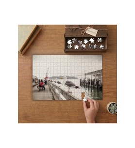 Martı - Deniz - Manzara Tasarımı 240 parça Ahşap Puzzle Ahşap Kutuda MP03185