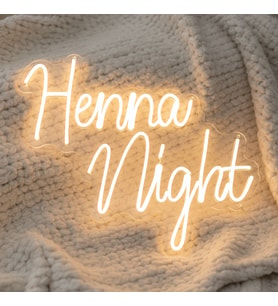 Henna Night – Düğün Dekorasyonu – Neon Led Tabela (Günışığı)