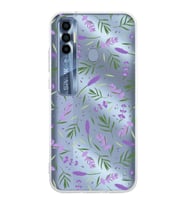 PrintiFy Tecno Spark 7 Pro ile Uyumlu 1mm Slim Fit Water Color 3 Baskılı Şeffaf  Kılıf