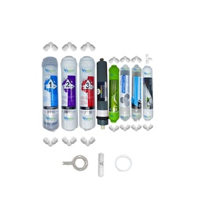 PWS Kapalı Kasa Su Arıtma Cihaz  STD 8li Platinium mebran Alkali+şeffaf mineral+detox+gümüş iyon tat