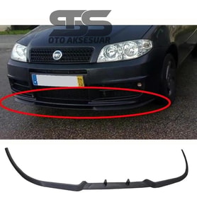 Fiat Punto Mk2 Cupra R Uyumlu Ön Lip Mat Siyah Ön Tampon Lip