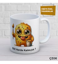 Çizgi Film Karakterli Kişiye Özel Kupa  Bardak
