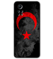 Redmi Note 12 Pro 4G Kılıf HD Desen Baskılı Kılıf - Black Ayyıldız