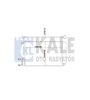 Opel Combo D Fiat Doblo Delphi Klima Radyat&ouml;r&uuml; FR 50512105 Delphi