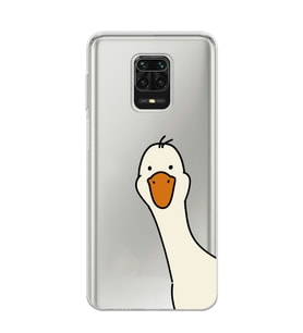 Redmi Note 9 Pro/Note 9S Uyumlu Sevimli Ördek Desenli Şeffaf Telefon Kılıfı