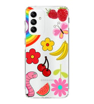 PrintiFy Samsung Galaxy A05s ile Uyumlu 1mm Slim Fit Water Color 5 Baskılı Şeffaf  Kılıf